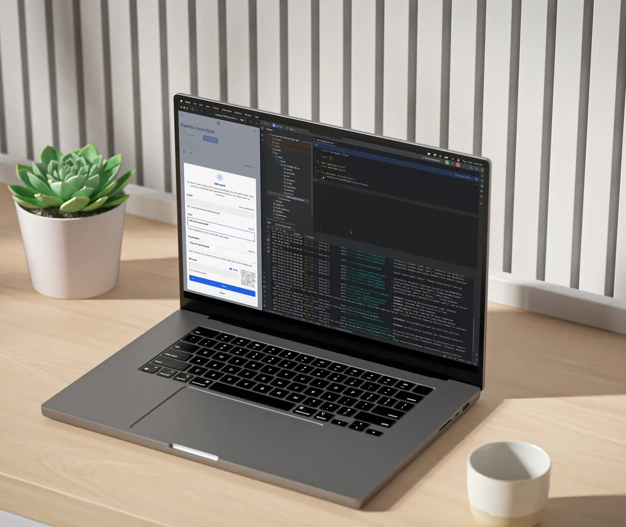 Various programming languages and techniques were used during development.