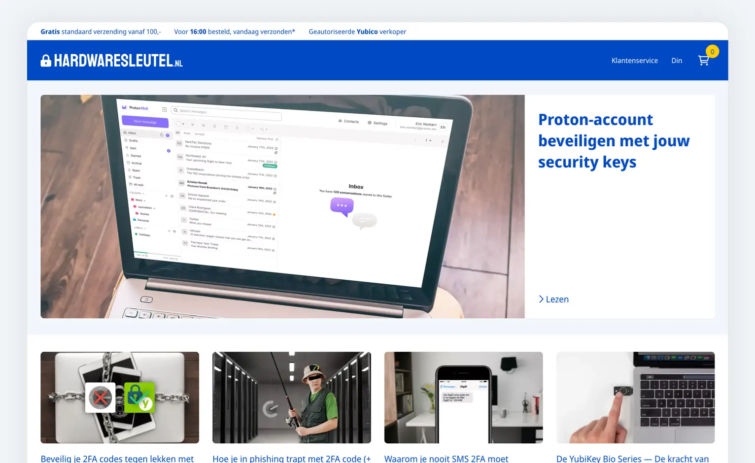 Overview page of all blog posts. These contain informative posts on related topics.