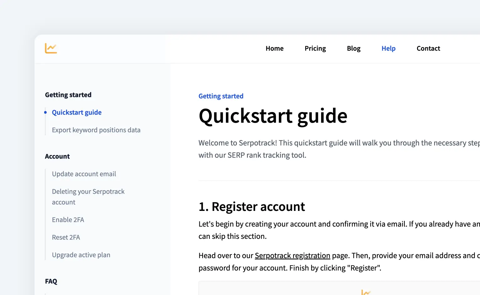 The Next.js homepage contains an extensive help center. All data is taken from the admin CMS.