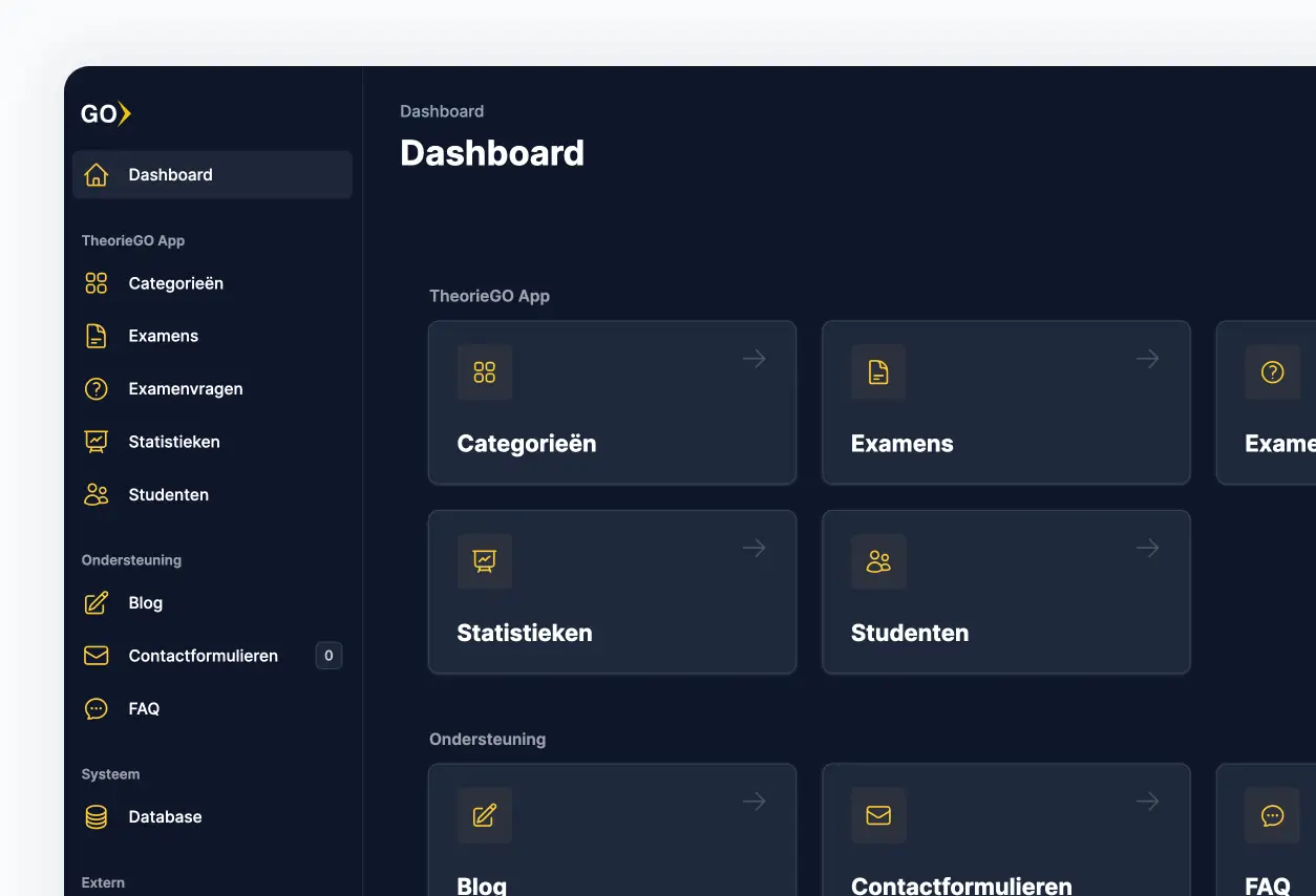 Dashboard environment built with Tailwind CSS.
