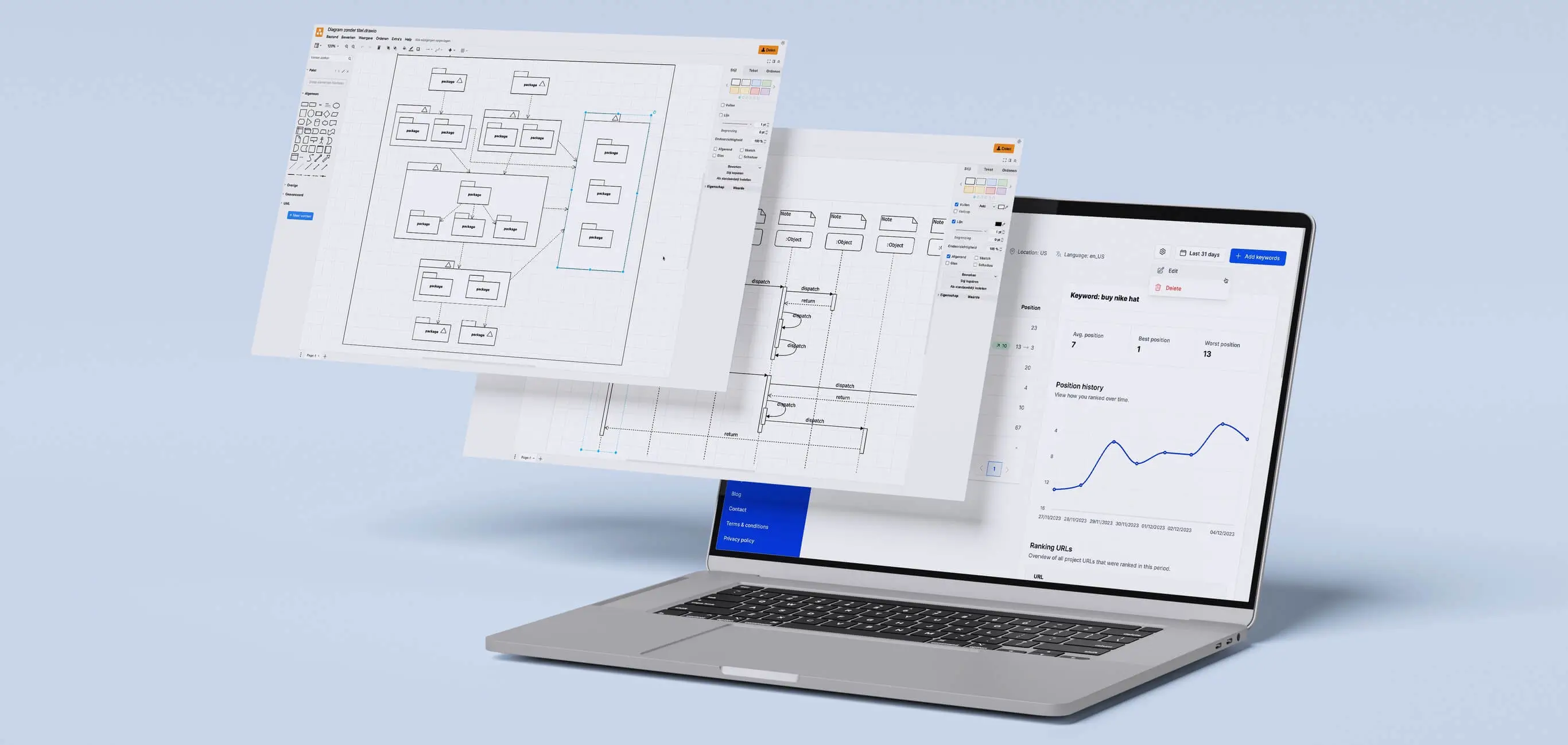 Serpotrack is a web application that I developed. Before a single line of code could be written, I had to map out the structure of the system.